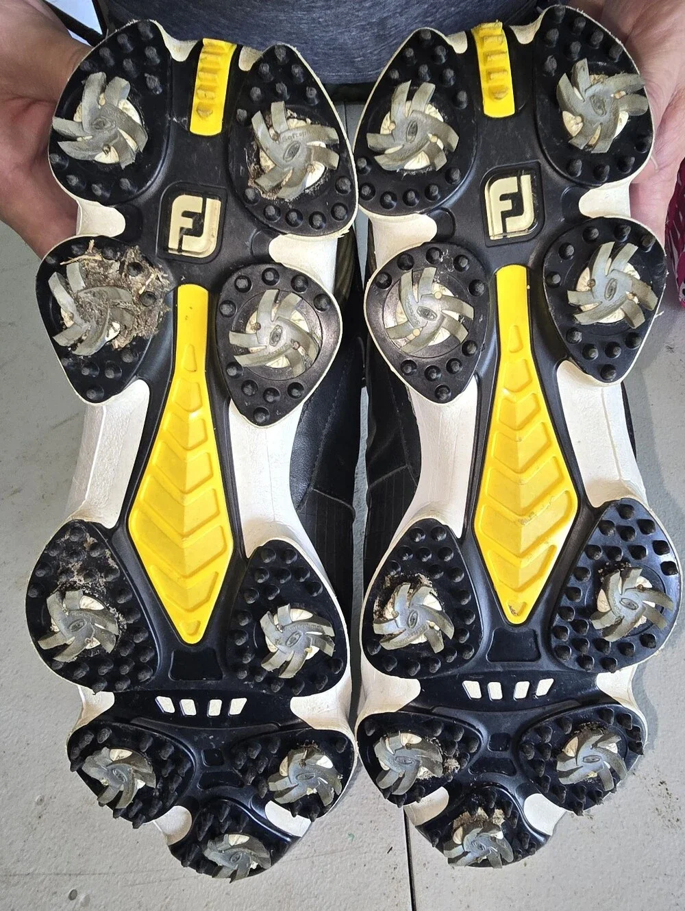 FootJoy Hyperflex 2.0 FTF black soft-spike golf shoes (model #51046) Sz 12